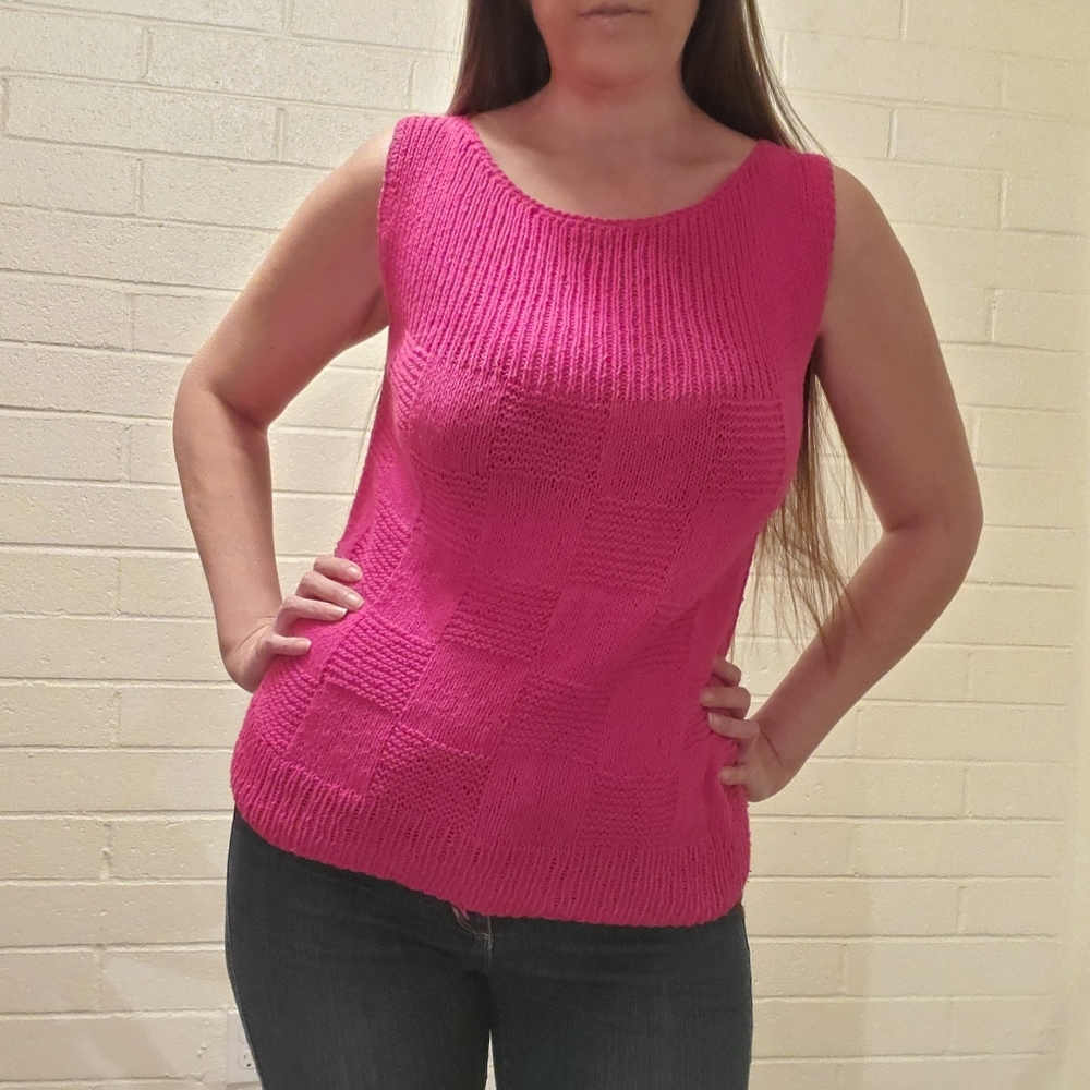 Fushia Sweater Tank